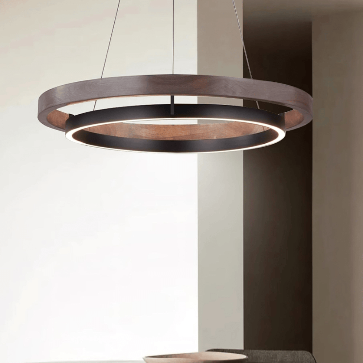 Wood Halo Pendant Lamp
