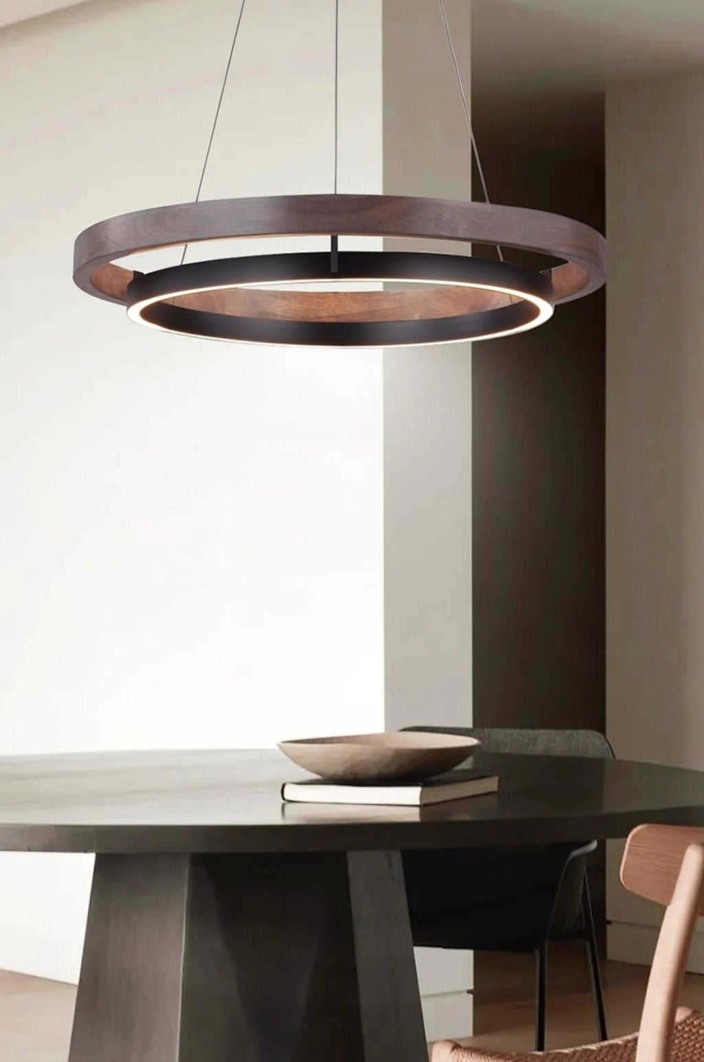 Wood Halo Pendant Lamp