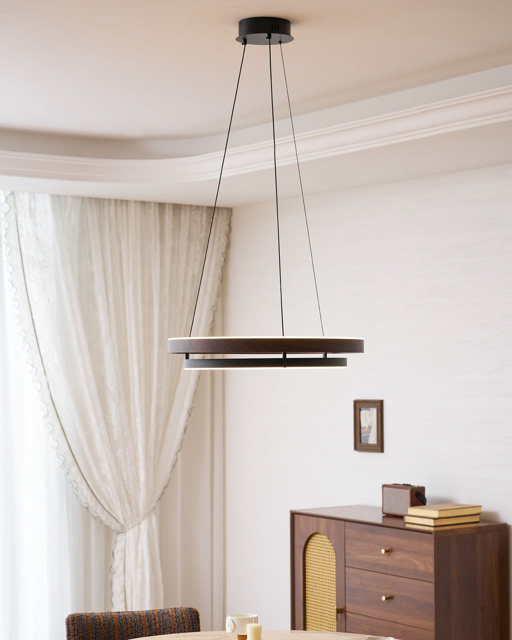 Wood Halo Pendant Lamp