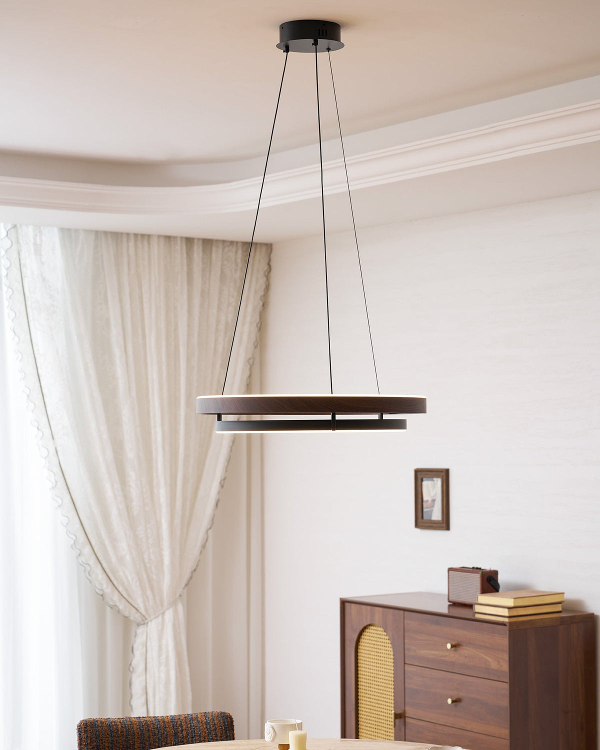 Wood Halo Pendant Lamp