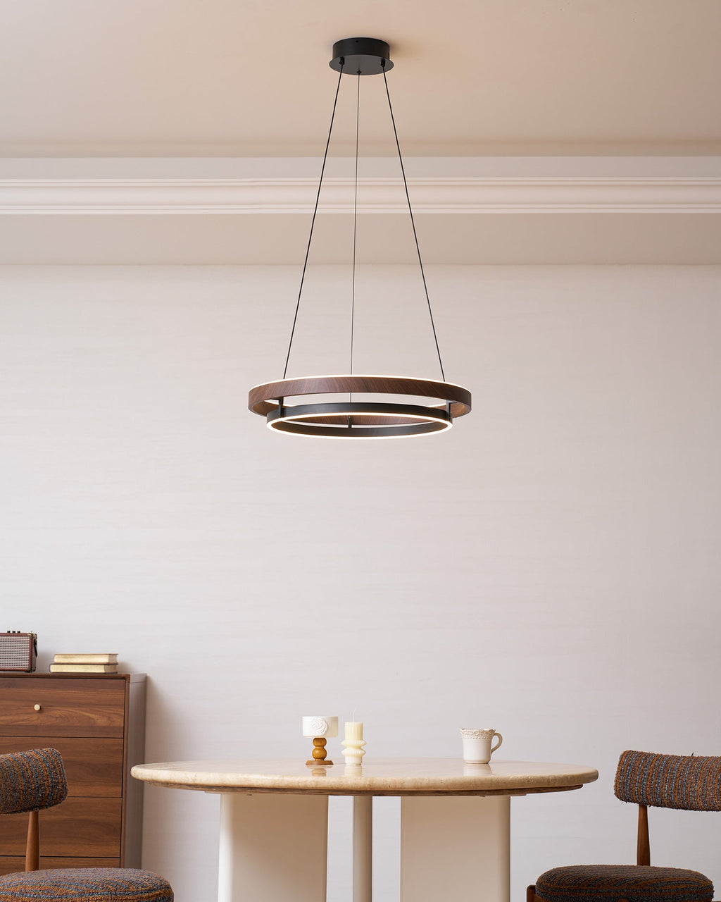 Wood Halo Pendant Lamp