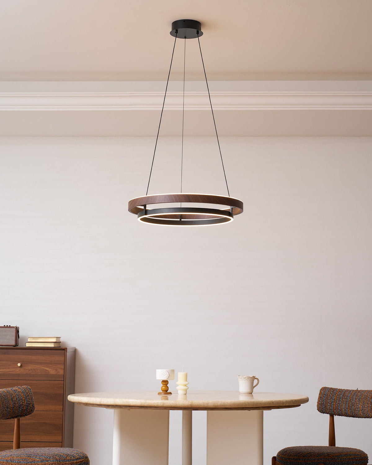 Wood Halo Pendant Lamp