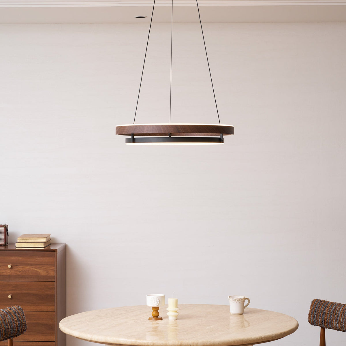 Wood Halo Pendant Lamp
