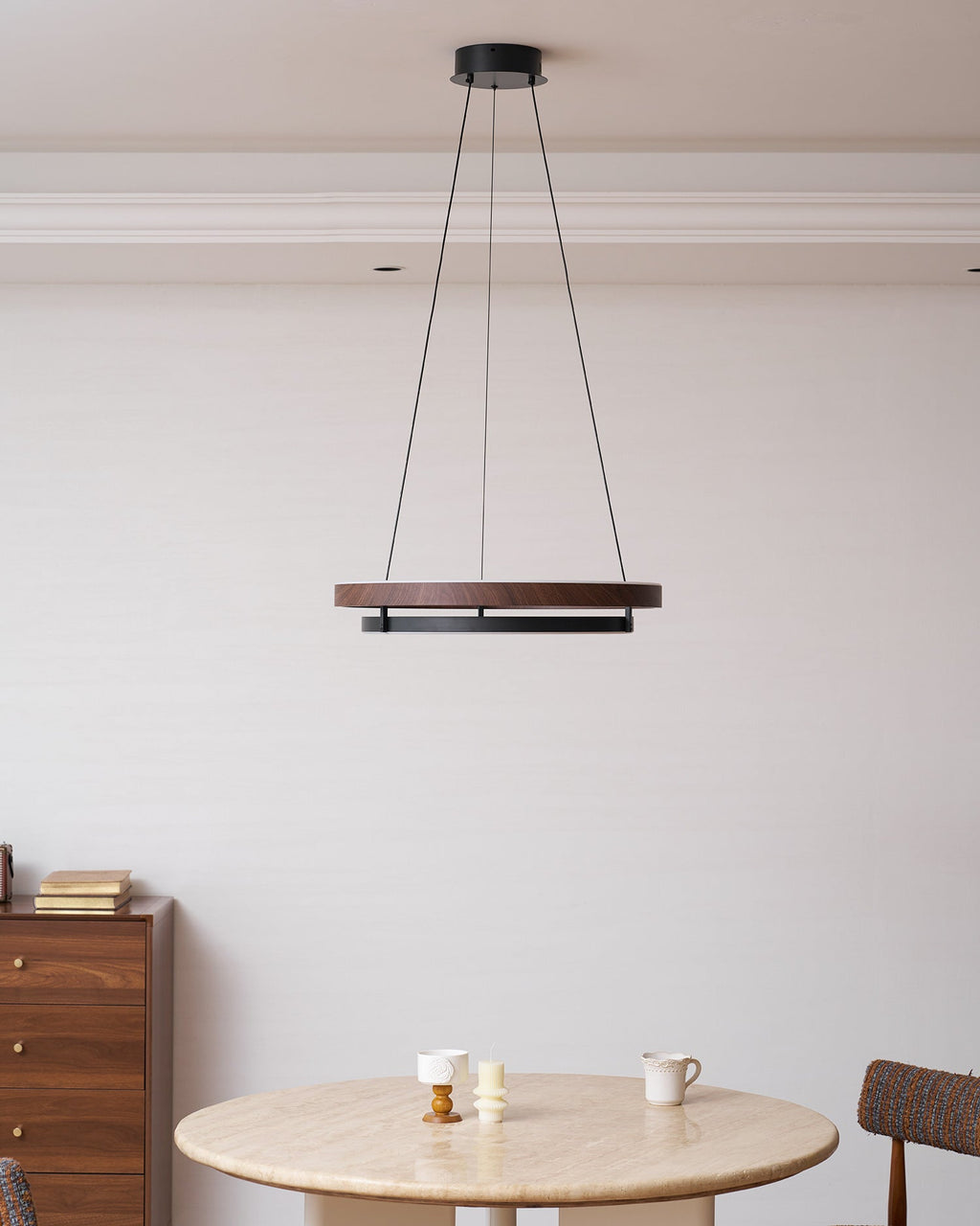 Wood Halo Pendant Lamp