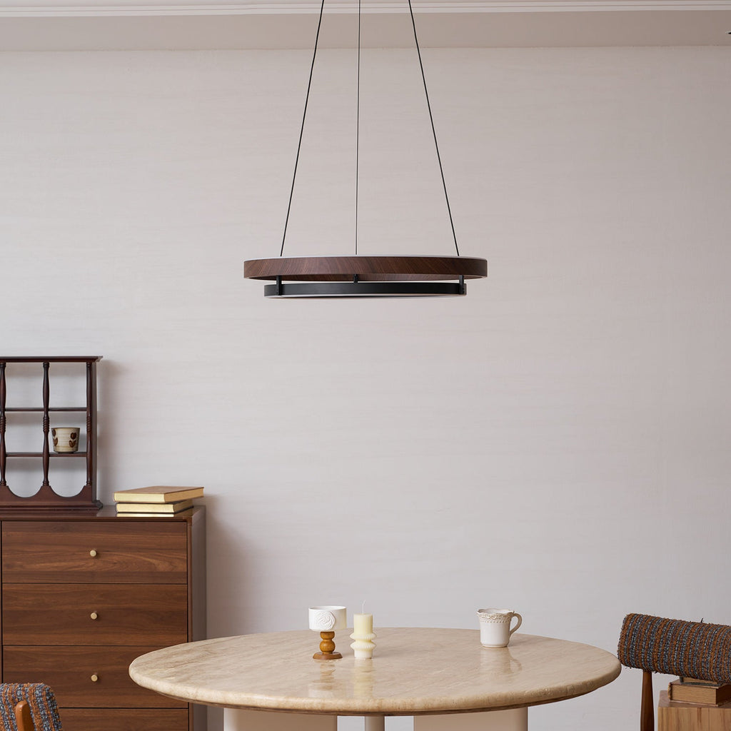 Wood Halo Pendant Lamp