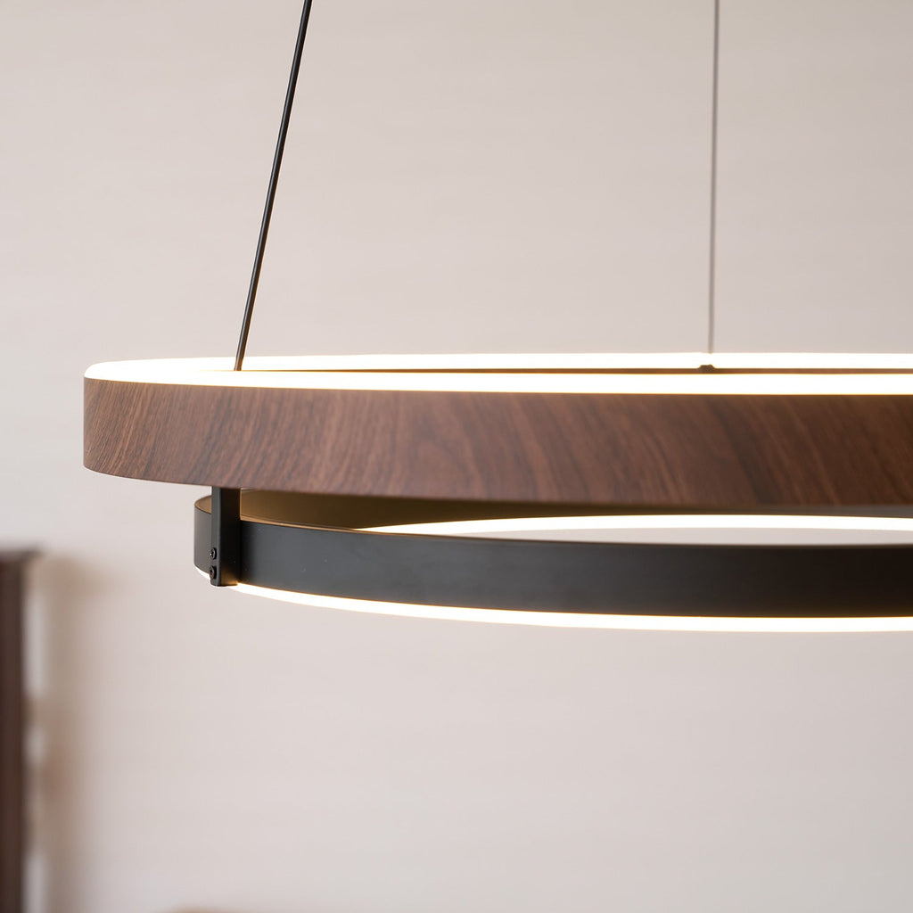 Wood Halo Pendant Lamp