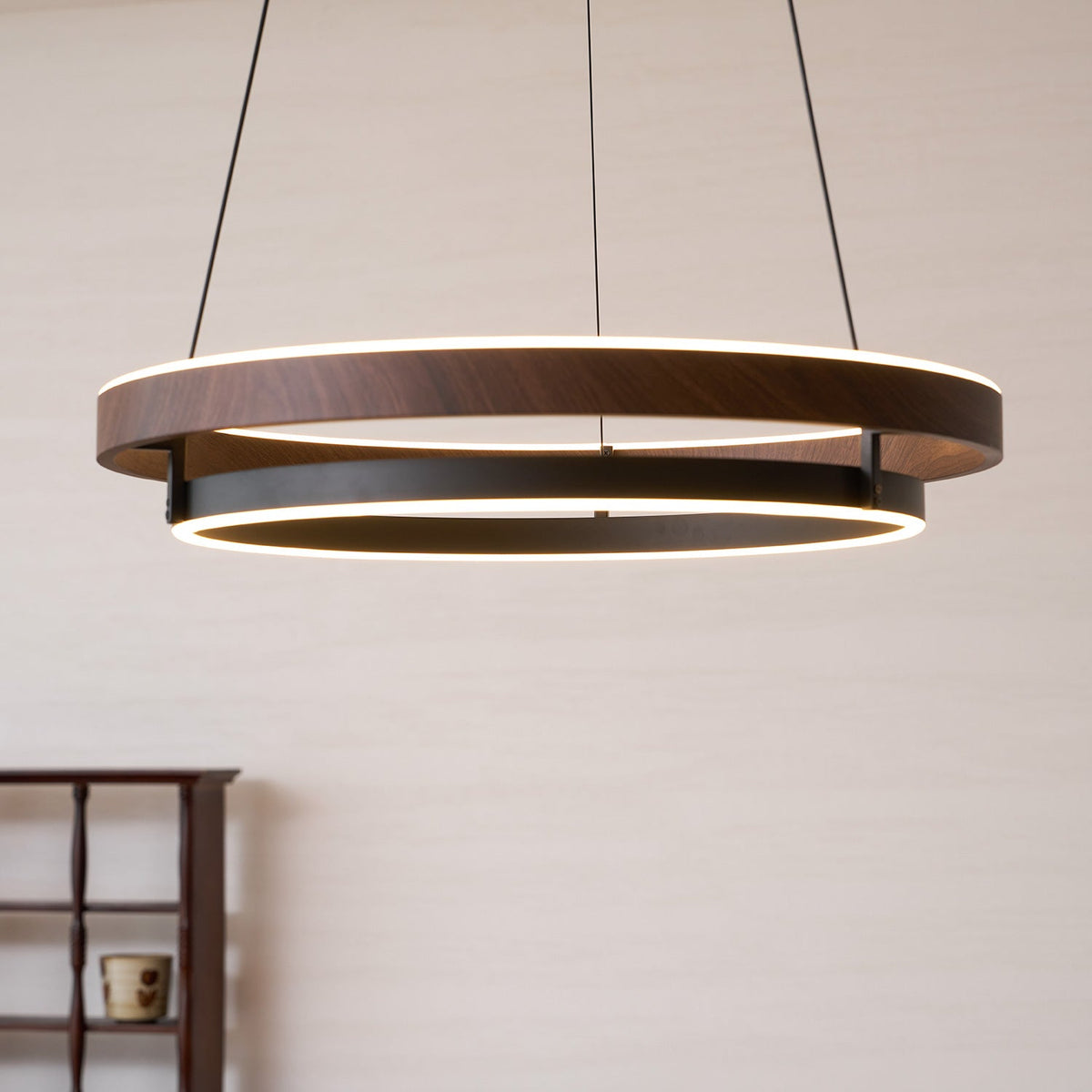 Wood Halo Pendant Lamp