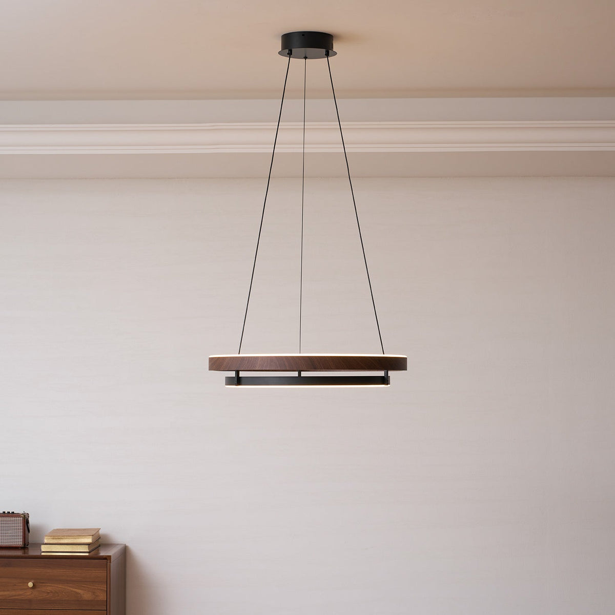Wood Halo Pendant Lamp
