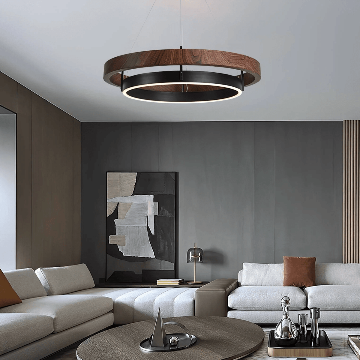 Wood Halo Pendant Lamp