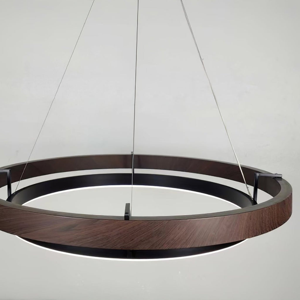 Wood Halo Pendant Lamp