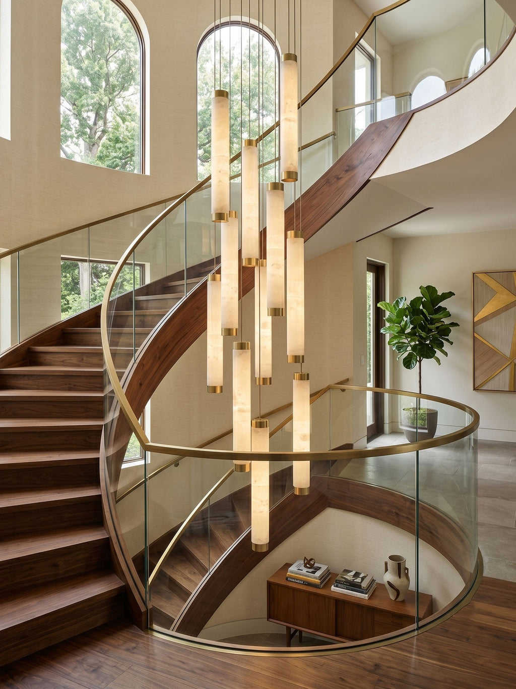 Aria Alabaster Pendant Lamp