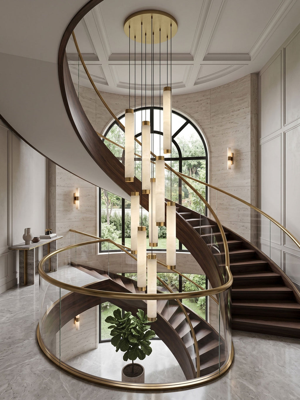 Aria Alabaster Pendant Lamp