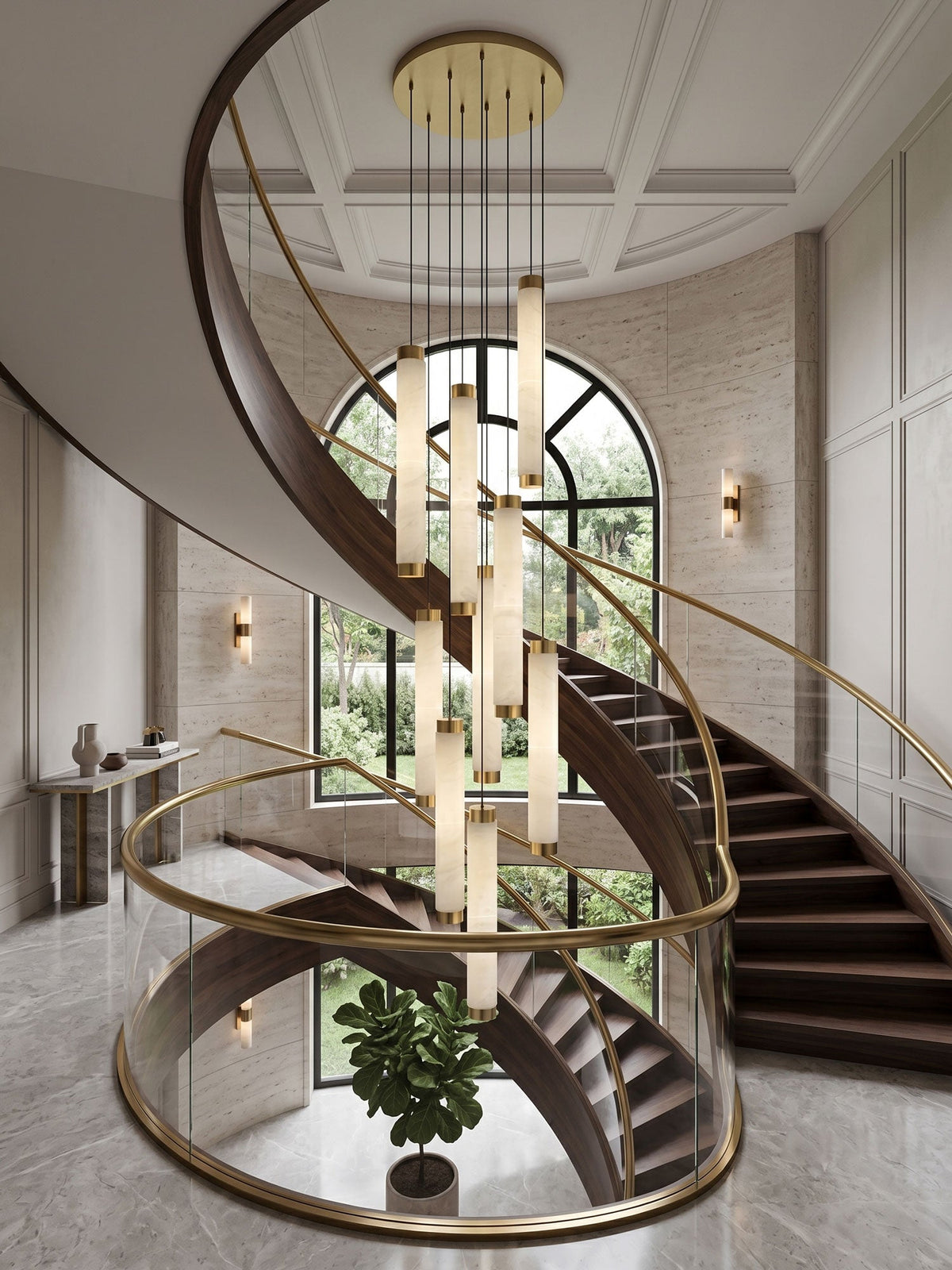 Aria Alabaster Pendant Lamp