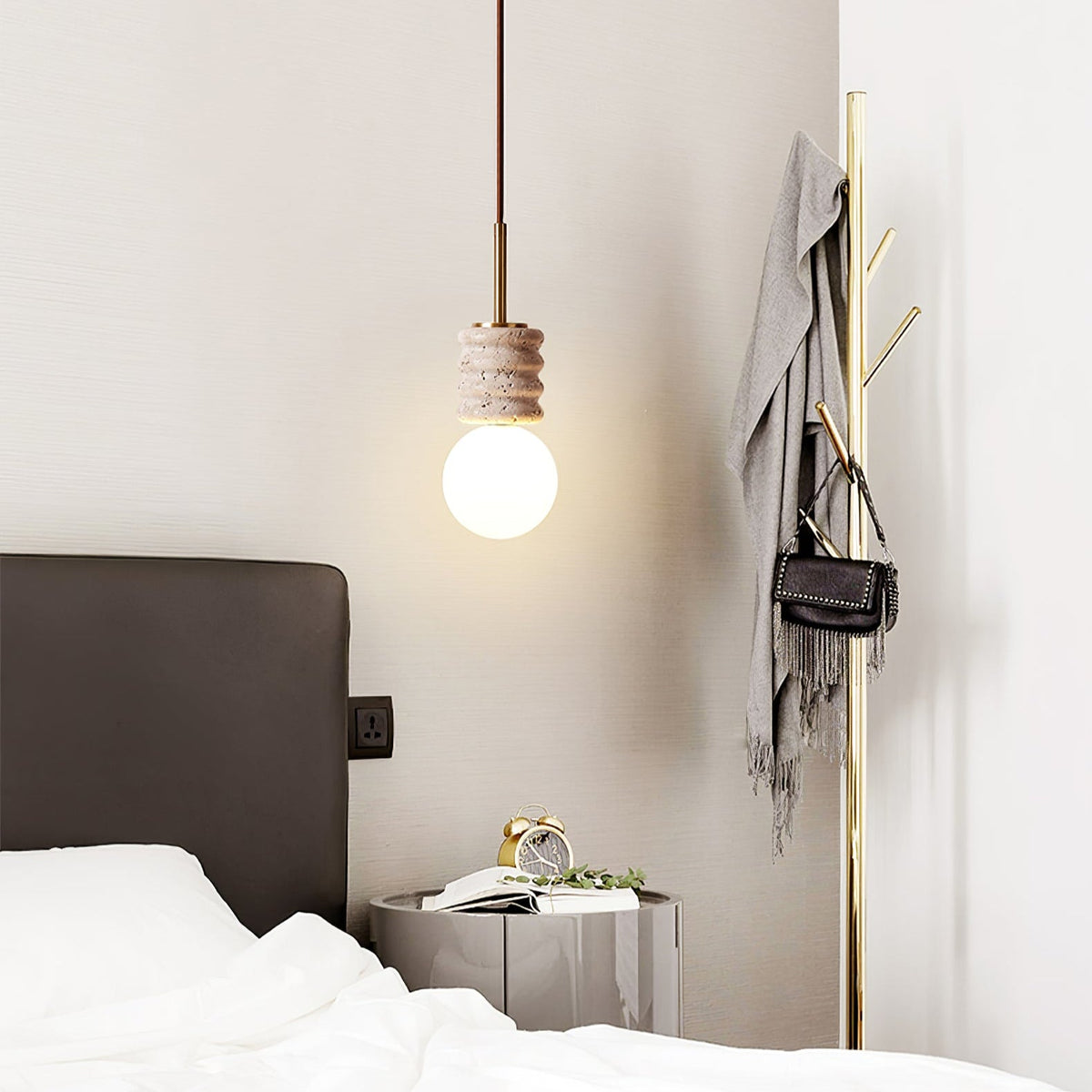 Alvia Travertine Pendant Lamp