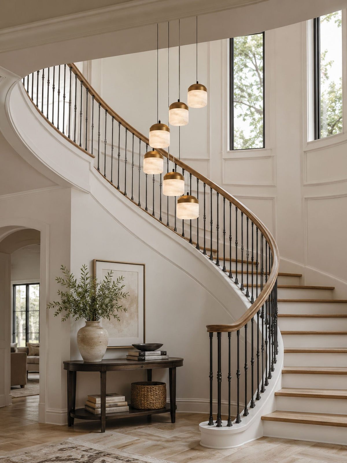 Asta Alabaster Pendant Light