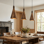 Dravik Hammered Brass Pendant Collection