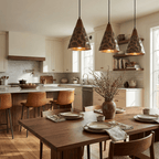Dravik Hammered Brass Pendant Collection