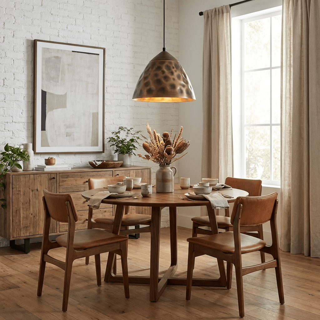 Dravik Hammered Brass Pendant Collection