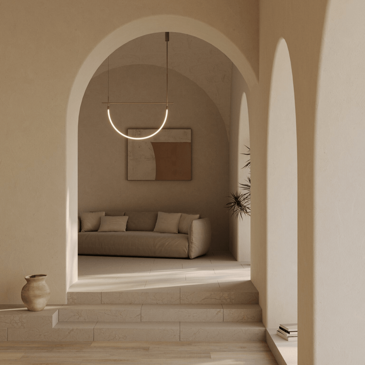 Serpentine Halo Chandelier