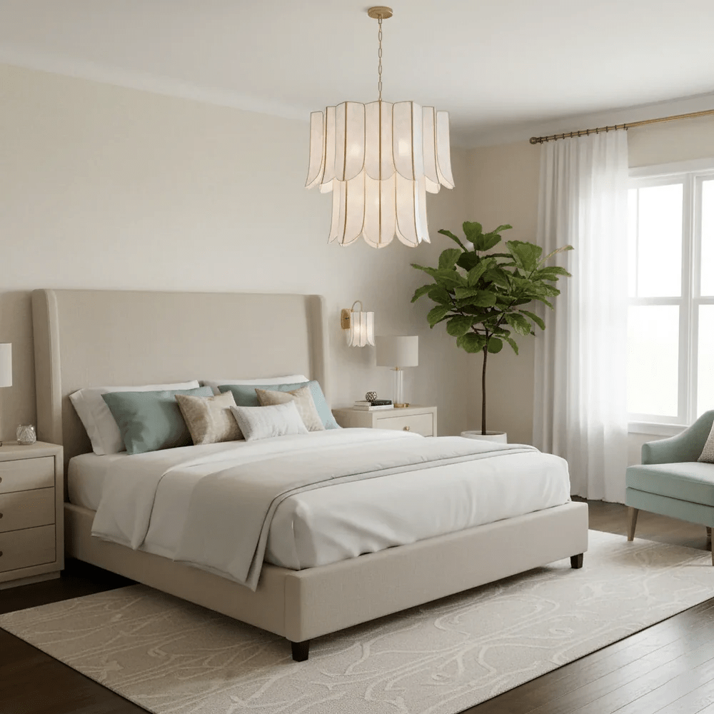 Cascara Shell Chandelier