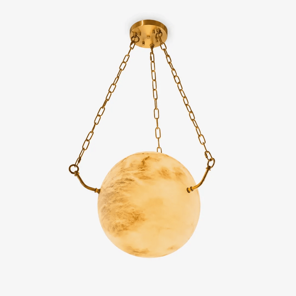 Alabaster Sphere Pendant Lamp