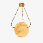 Alabaster Sphere Pendant Lamp