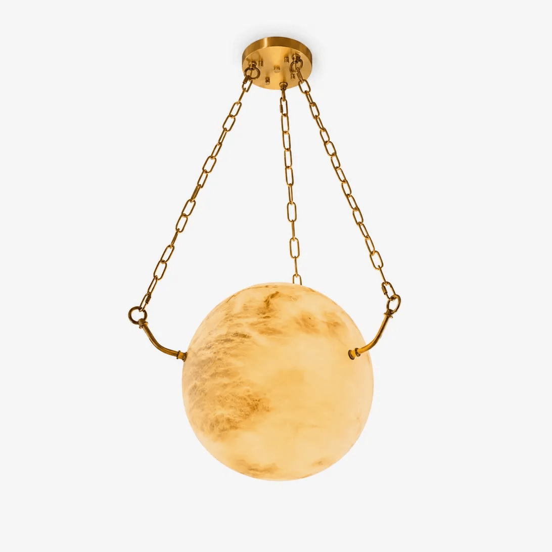 Alabaster Sphere Pendant Lamp