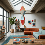 Stacked Geometric Rice Paper Pendant Lamp