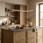 Twig Wood Linear Pendant Light
