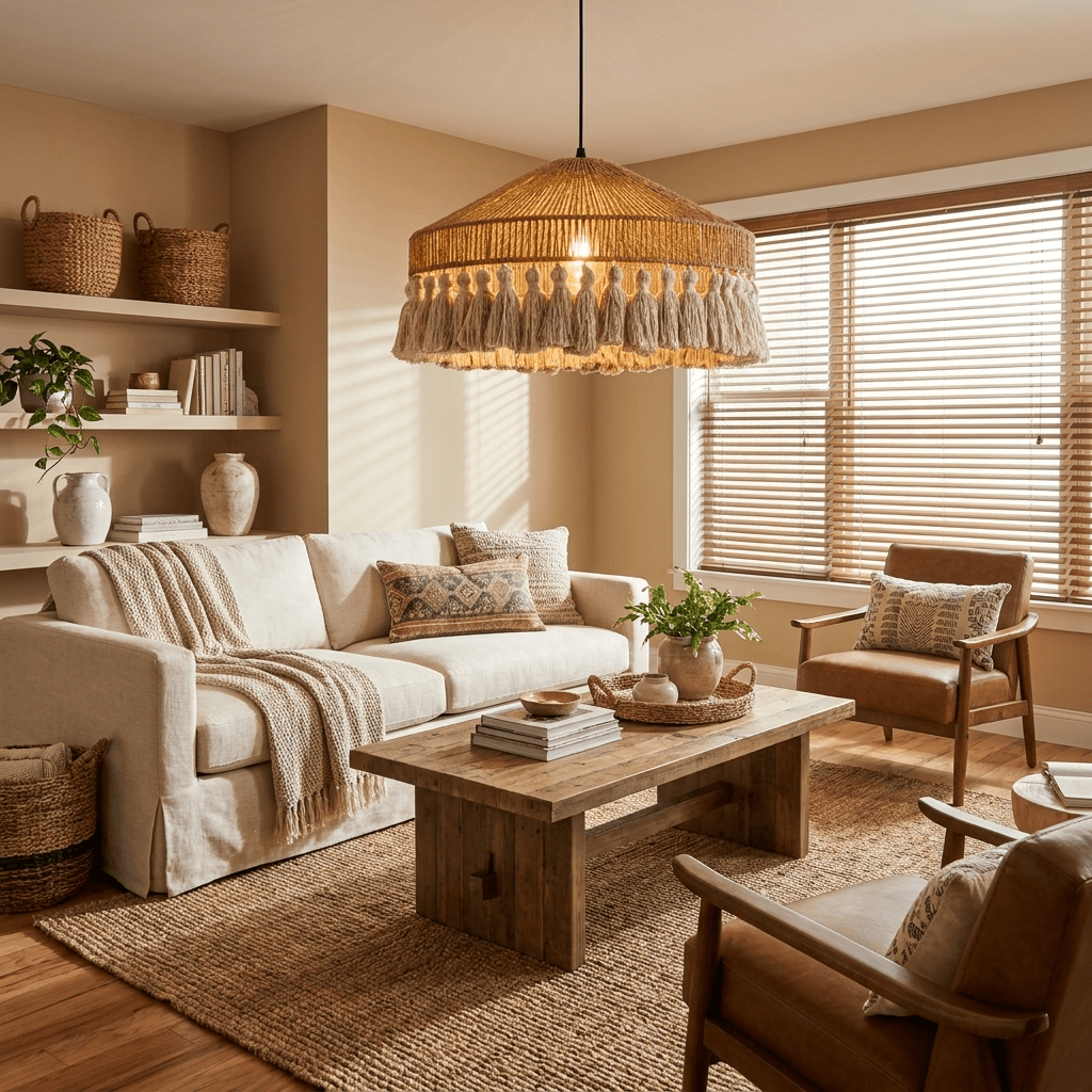 Fringe Jute Pendant Lamp