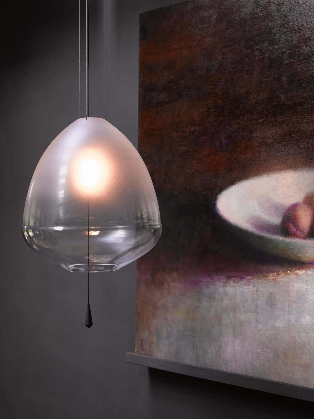 Glass Capsule Pendant Light