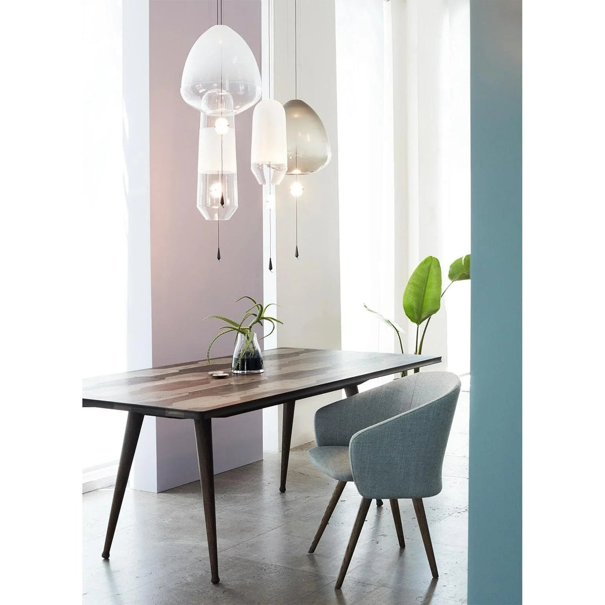 Glass Capsule Pendant Light