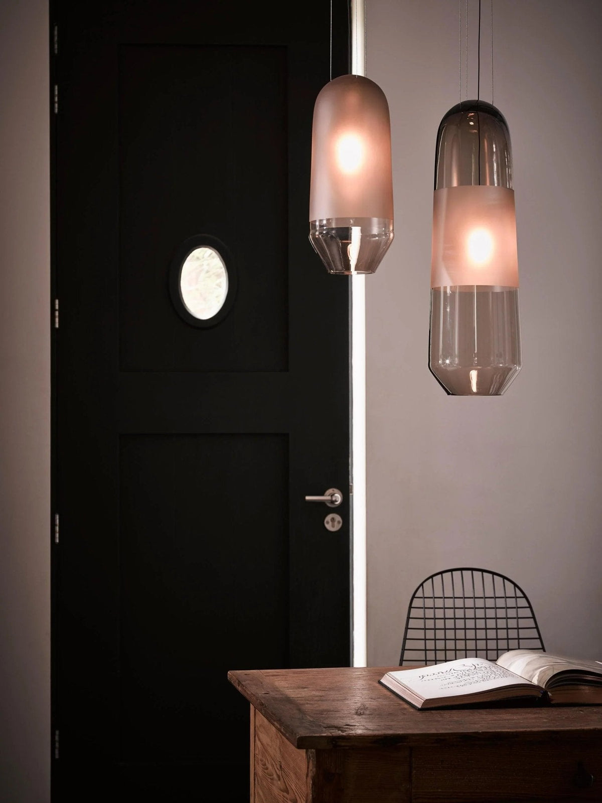 Glass Capsule Pendant Light