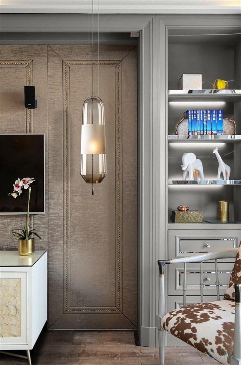 Glass Capsule Pendant Light