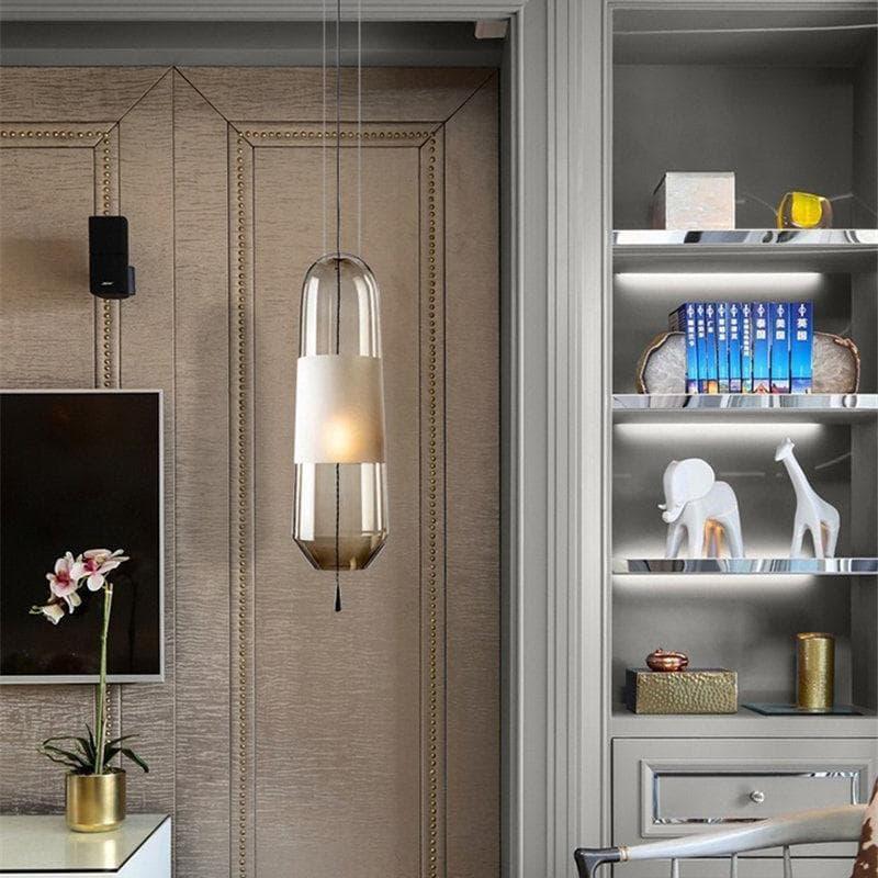 Glass Capsule Pendant Light