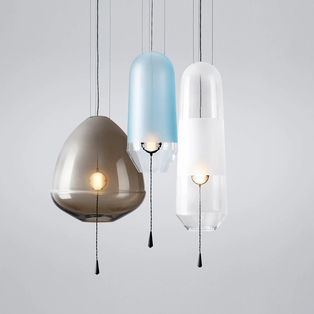 Glass Capsule Pendant Light