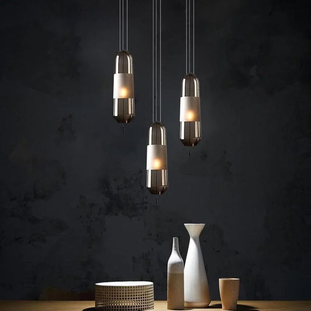 Glass Capsule Pendant Light