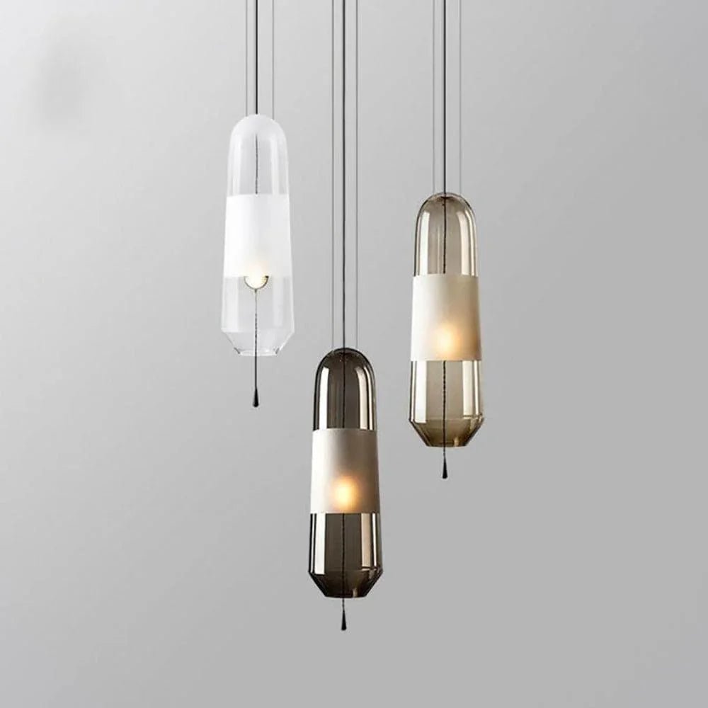 Glass Capsule Pendant Light
