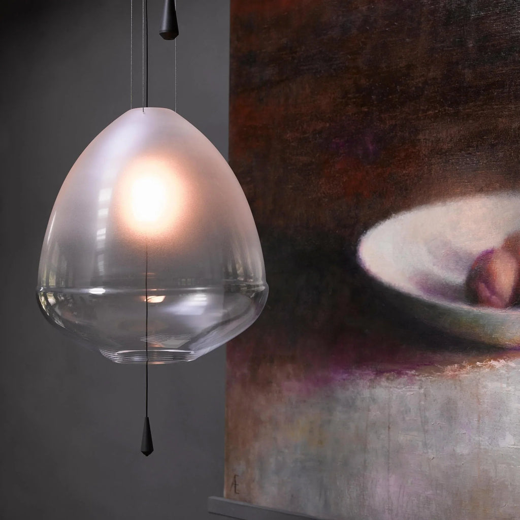 Glass Capsule Pendant Light