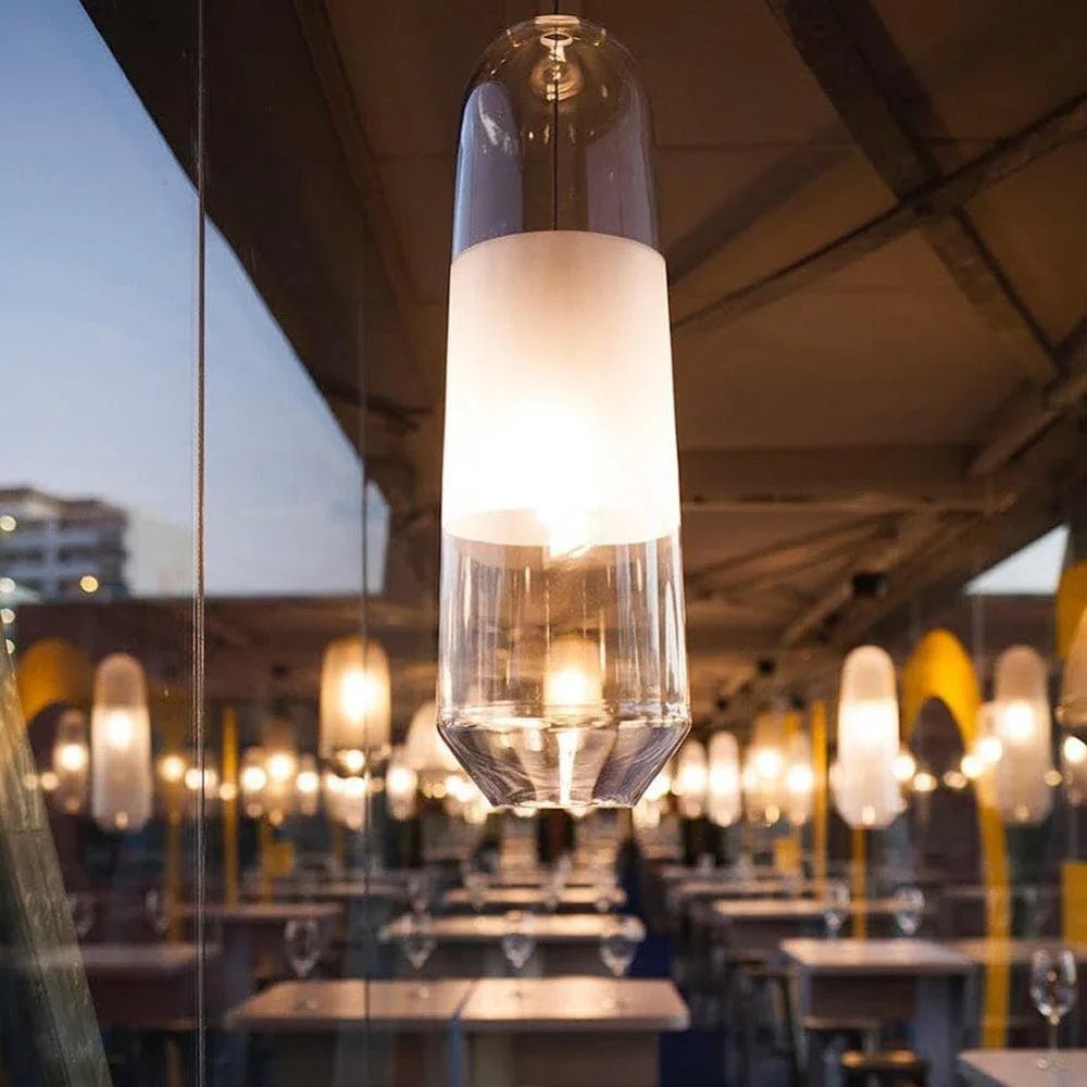 Glass Capsule Pendant Light