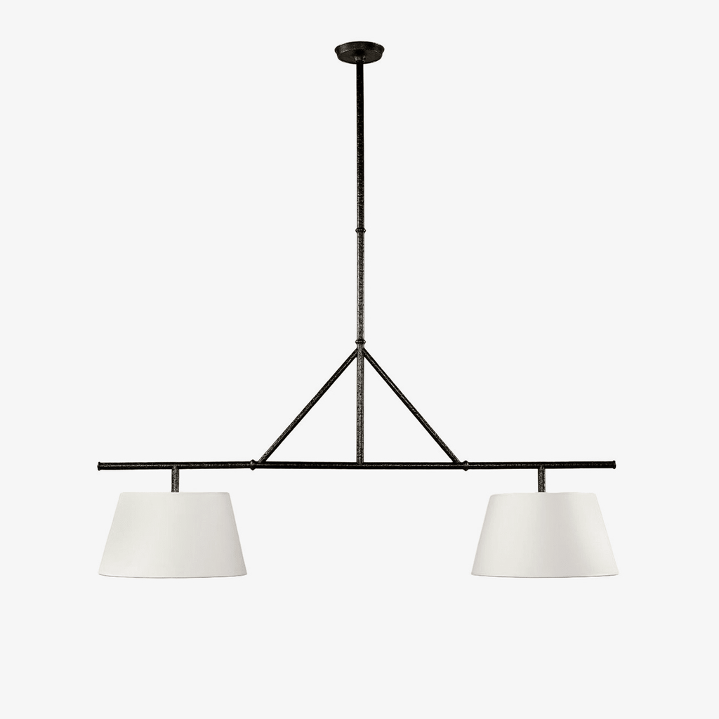 Two Light Linear Island Pendant Lamp