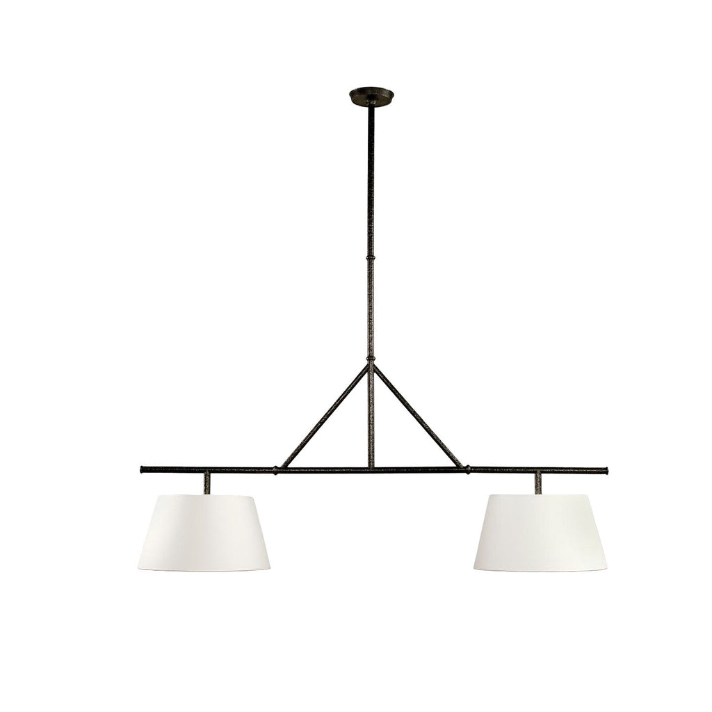 Two Light Linear Island Pendant Lamp