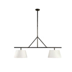 Two Light Linear Island Pendant Lamp