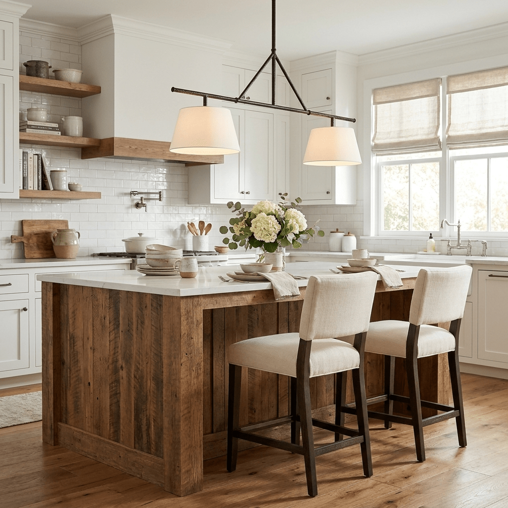 Two Light Linear Island Pendant Lamp