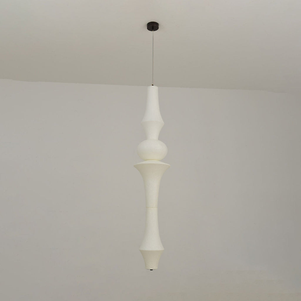 Virelia Sculptural Mulberry Silk Pendant Light