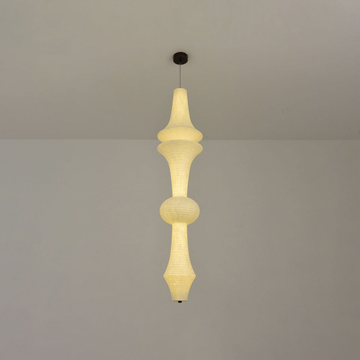 Virelia Sculptural Mulberry Silk Pendant Light