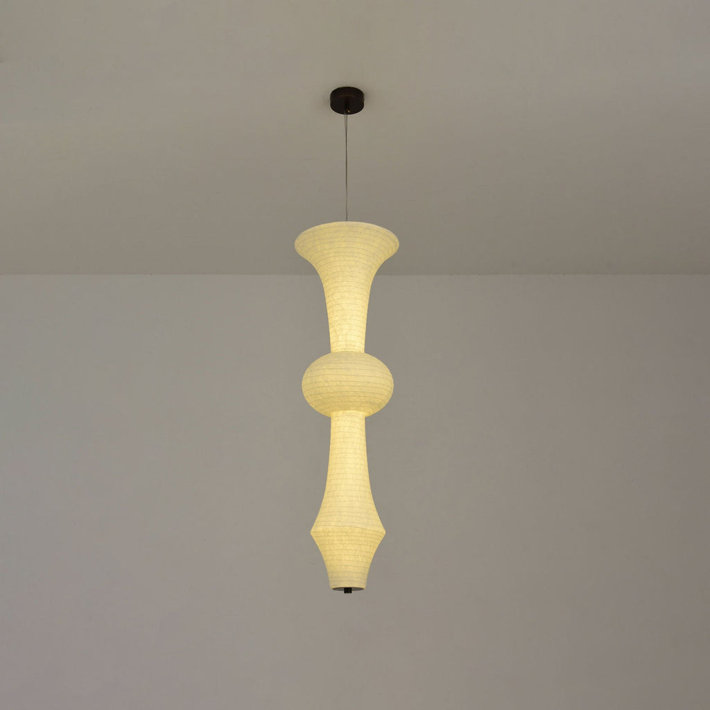 Virelia Sculptural Mulberry Silk Pendant Light