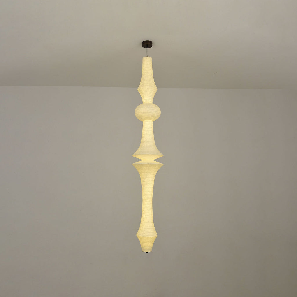 Virelia Sculptural Mulberry Silk Pendant Light