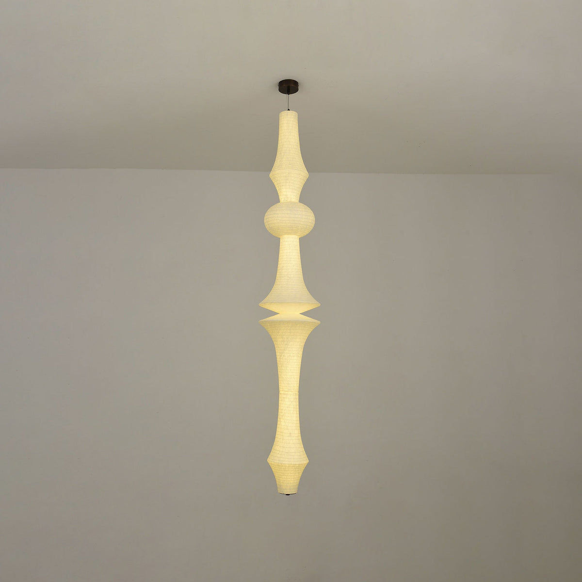 Virelia Sculptural Mulberry Silk Pendant Light