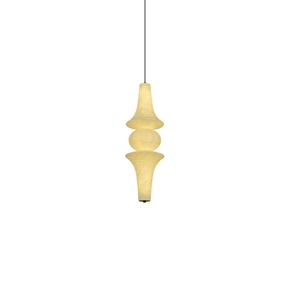Virelia Sculptural Mulberry Silk Pendant Light
